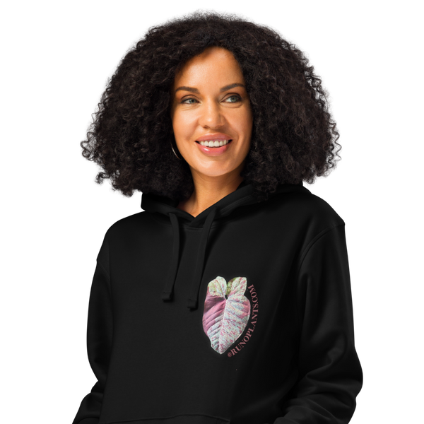 Runo Plants Merch | Confetti Syngonium | Unisex Organic Mid-Weight Hoodie