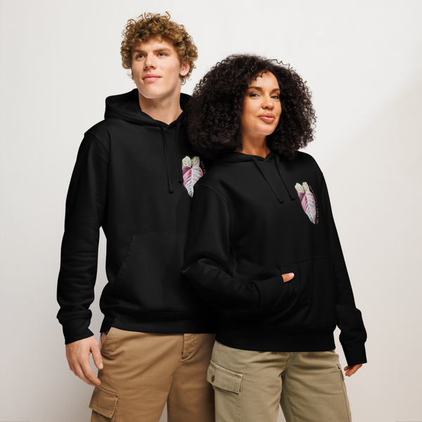 Runo Plants Merch | Confetti Syngonium | Unisex Organic Mid-Weight Hoodie