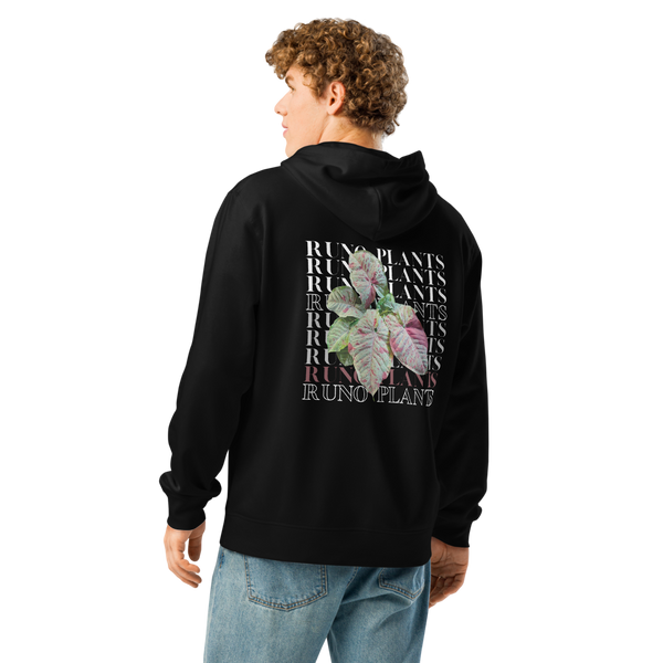 Runo Plants Merch | Confetti Syngonium | Unisex Organic Mid-Weight Hoodie
