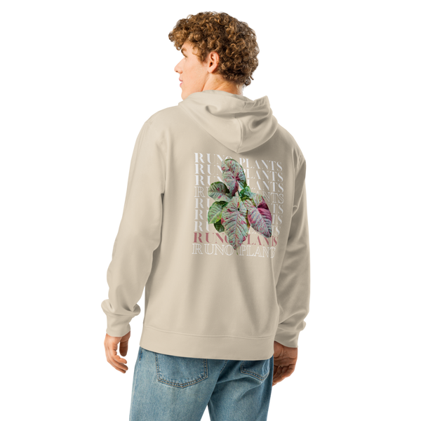 Runo Plants Merch | Confetti Syngonium | Unisex Organic Mid-Weight Hoodie