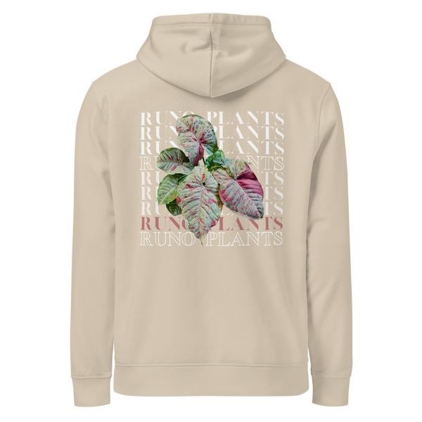 Runo Plants Merch | Confetti Syngonium | Unisex Organic Mid-Weight Hoodie