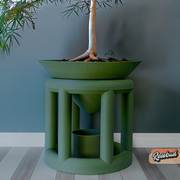 Conduit Plant Stand with Planter & Catch