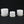 3-Piece White Stoneware Planter Set with Fluted Design