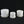 3-Piece White Stoneware Planter Pot Set with Embossed Texture