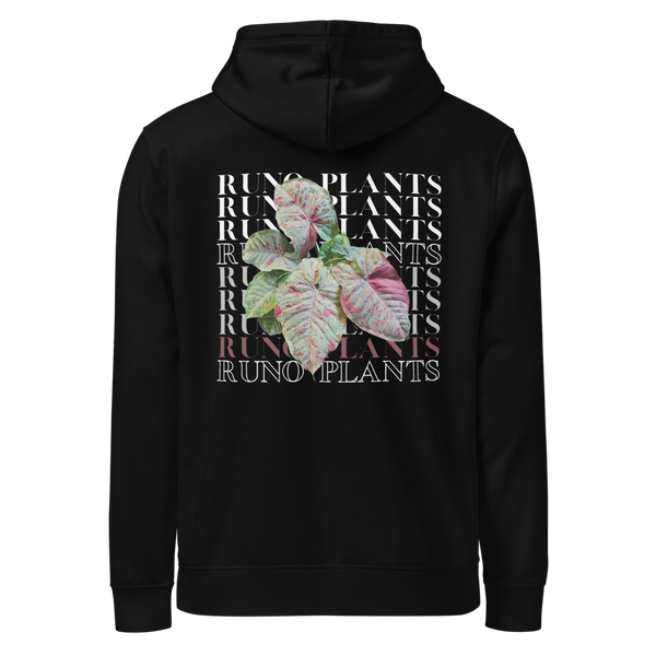 Runo Plants Merch | Confetti Syngonium | Unisex Organic Mid-Weight Hoodie