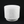 3-Piece White Stoneware Planter Pot Set with Soft Vertical Texture