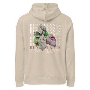 Runo Plants Merch | Confetti Syngonium | Unisex Organic Mid-Weight Hoodie
