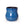 Ceramic Plant Pot with Rubber Liner - River Blue