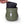 Ceramic Plant Pot with Rubber Liner - Forest Green