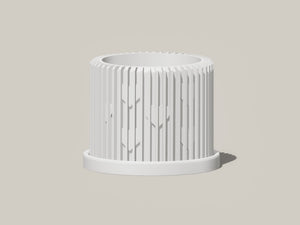 Modern Heart-Shaped Planter with Drainage & Saucer – Unique Valentine’s Day Gift for Plant Lovers, 3d Printed Planter Home Hosting Decor,