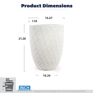 Handmade Ceramic Planter Pot - 17 Inch Diameter